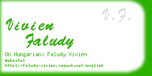 vivien faludy business card